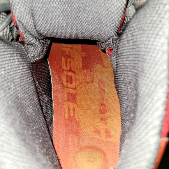 Men's Red and Orange Hiking Boots - Picture 11 of 12